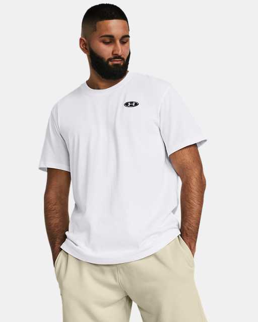 T-shirt en tissu épais avec logo à gauche de la poitrine pour hommes